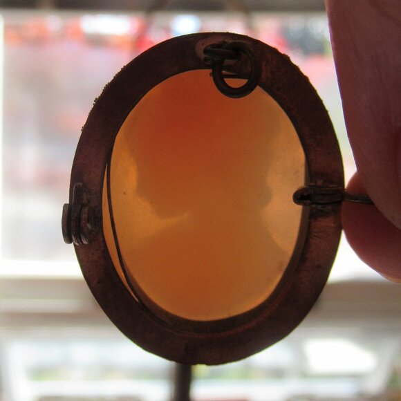 Antique, Victorian style, Shell Cameo, Brooch/Pendant, Silver - Picture 10 of 10